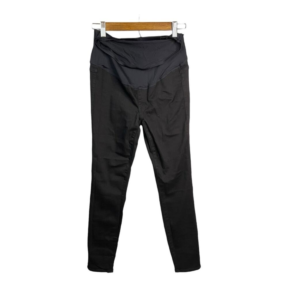 J. Crew Factory Over The Belly Maternity Jeans in Signature Stretch Black 25 NWT - Picture 4 of 11
